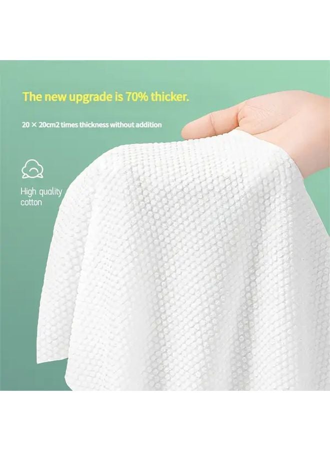 مناديل الوجه القماشية غير المنسوجة التي تستخدم لمرة واحدة سميكة وناعمة وماصة للاستخدام المزدوج الرطب والجاف مناديل تنظيف الوجه مناسبة للسفر - Image 4